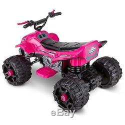 NEW Sport ATV Quad 12V Fits Two Battery Powered Ride On Pink Toy Car for Kids
