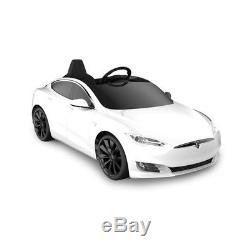 NEW TESLA MODEL S For Kids Radio Flyer Electric Toy Car, White, Standard Battery