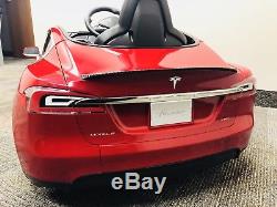 NEW TESLA RED model S KIDS RADIO FLYER TOY ELECTRIC CAR DRIVEABLE WILL SHIP