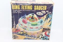 NICE VINTAGE KO Battery Operated KING FLYING SAUCER IN BOX