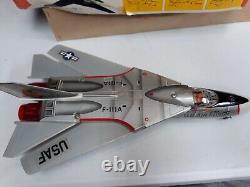 NOMURA GRUMMAN F111A JET FIGHTER TIN Japan Battery operated WORKS VIDEO