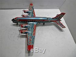 Northwest Airlines Dc-7 Battery Op With Turing Props-working Lights 19 Ws