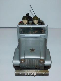 Neat Vintage Nomura Battery Operated Army Radio Command Jeep Works Made In Japan