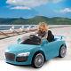 New 12v Kids Ride On Car Audi R8 Style Remote Control Rc Bright Lights -blue