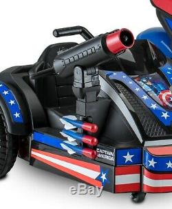New 12-Volt Marvel Captain America Kids Motorcycle Ride-On Toy