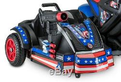 New 12-Volt Marvel Captain America Kids Motorcycle Ride-On Toy