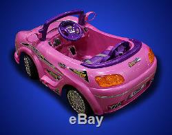 New Battery Powered Ride-On Kids RC Ride On Toy Car with Parental Remote MP3 Pink