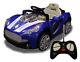 New Luxury Sports Car Remote 12v Battery Maserati Style Kids Ride On Toy Blue