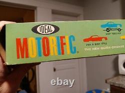 New Vintage 1967 Ideal Motorific Stock Car Pack Ford Mark II GT Race Car with Box