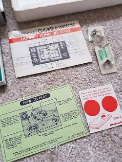 Nintendo Game & Watch CGL Donkey Kong JR, DJ-101 1982, Japan. BOXED and WORKS