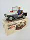 Nomura Turn-o-matic Gun Jeep Battery Operated Fully Functional Boxed Vintage