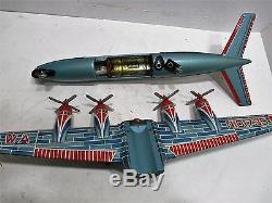Northwest Airlines Dc-7-turning Props & Flashing Wing Tip Lights Excellent Japan