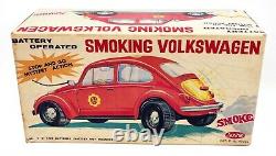 ORIGINAL Vintage 1960s Aoshin Smoking Volkswagen VW Car Battery Operated