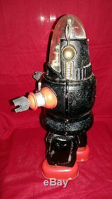 Old vintage rare original 1950 s Japanese battery operated Robby Robot
