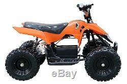 Outdoor Kids 24v 500w Orange Mini Moto Quad ATV Bike Electric TDPRO 4 Wheeler