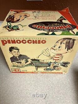 PINOCCHIO 1962 XYLOPHONE TOY & Original BOX ROSKO WORKING