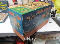 POLICE PATROL CAR #5 BATTERY OPERATED IN BOX 1950's EXC WORKS NOMURA JAPAN