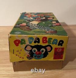 Papa Bear Mint N Box Battery Op Japan Works Puffs Smoke Walks Excellent Vintage