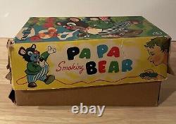 Papa Bear Mint N Box Battery Op Japan Works Puffs Smoke Walks Excellent Vintage