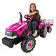 Peg Perego Case Ih Magnum Tractor With Trailer Pink