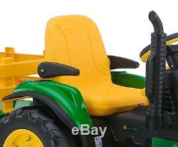 Peg Perego John Deere Ground Force Tractor Trailer Ride-On Battery-Powered Toy