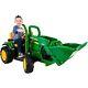 Peg Perego John Deere Kids Ground Loader Tractor 12 Volt Battery Powered Ride-on