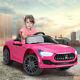 Pink 12v Maserati Ghibli Kids Gif Ride On Electric Toy Car With Remote Control