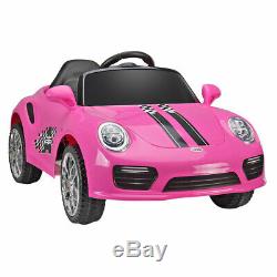 Pink 6V Kids Ride On Car withMP3 Electric Battery Power 2 Motor Remote Control