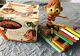 Pinocchio 1962 Xylophone Toy & Box Rosko Working