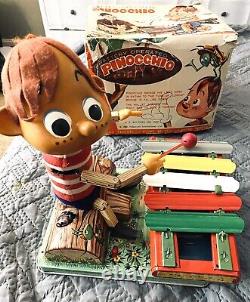 Pinocchio 1962 Xylophone Toy & Box Rosko Working