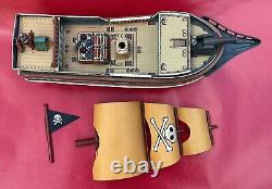 Pirate Ship Modern Toy Japan with box battery op vintage