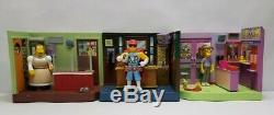 Playmates The Simpsons World of Springfield Lot 19 Playsets Extra Figures
