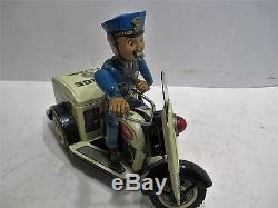 Police Patrol Auto-tricyle With Original Box Very Good Cond Battery Op Works
