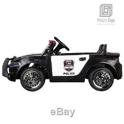 Police Pursuit 12V Electric Ride On Car Toys for Kids with 2.4G Remote Control