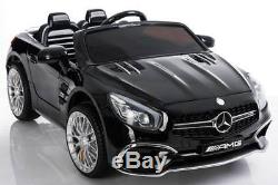 Power 12V Electric Mercedes Ride On Car Remote Control Music Touch Screen Black