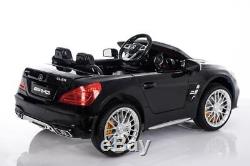 Power 12V Electric Mercedes Ride On Car Remote Control Music Touch Screen Black