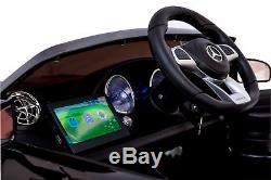 Power 12V Wheels Mercedes SL65 Ride On Car Remote Control Music LED Screen Black