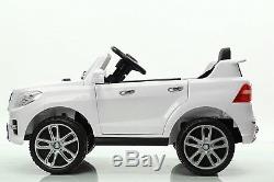 Power 6V Wheels Truck Ride On Mercedes ML350 Toy Car Remote Control MP3 White