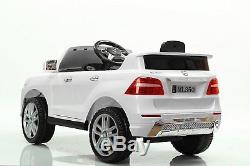 Power 6V Wheels Truck Ride On Mercedes ML350 Toy Car Remote Control MP3 White