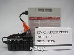 Power Wheels 12V Gray Battery 00801-0638 + 12 VOLT Charger Fisher Price