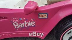 Power Wheels Vintage Barbie Lamborghini 1995 Powered Ride-On Car Vehicle Pink