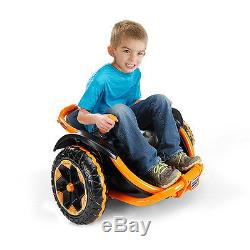Power Wheels Wild Thing Battery Powered 12V Spinning Ride On Vehicle, Orange