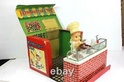 RARE 1950's Hamburger Chef Battery Operated G. B. C. Toy Original Box as Cafe