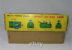RARE 1950s Yonezawa Battery Operated SPACE Patrol Tank Toy made in Japan