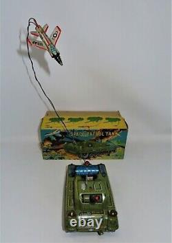 RARE 1950s Yonezawa Battery Operated SPACE Patrol Tank Toy made in Japan