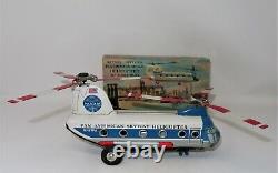 RARE 1960s Daiya Battery Operated Pan Am Skyway Helicopter Toy made in Japan