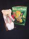 Rare! 1960s Modern Toys Battery Operated Tin Make Up Bear Toy Japan