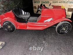 RARE 1960s With Original Box. Marx Battery-Operated Stutz Bearcat Roadster