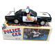 Rare Police Car & Box Vintage Ton Yeh Taiwan Battery Operated