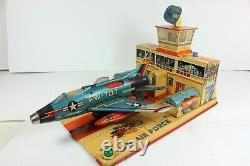 RARE U. S. Air Force Battery Operated JET PLANE BASE with Original Factory Box